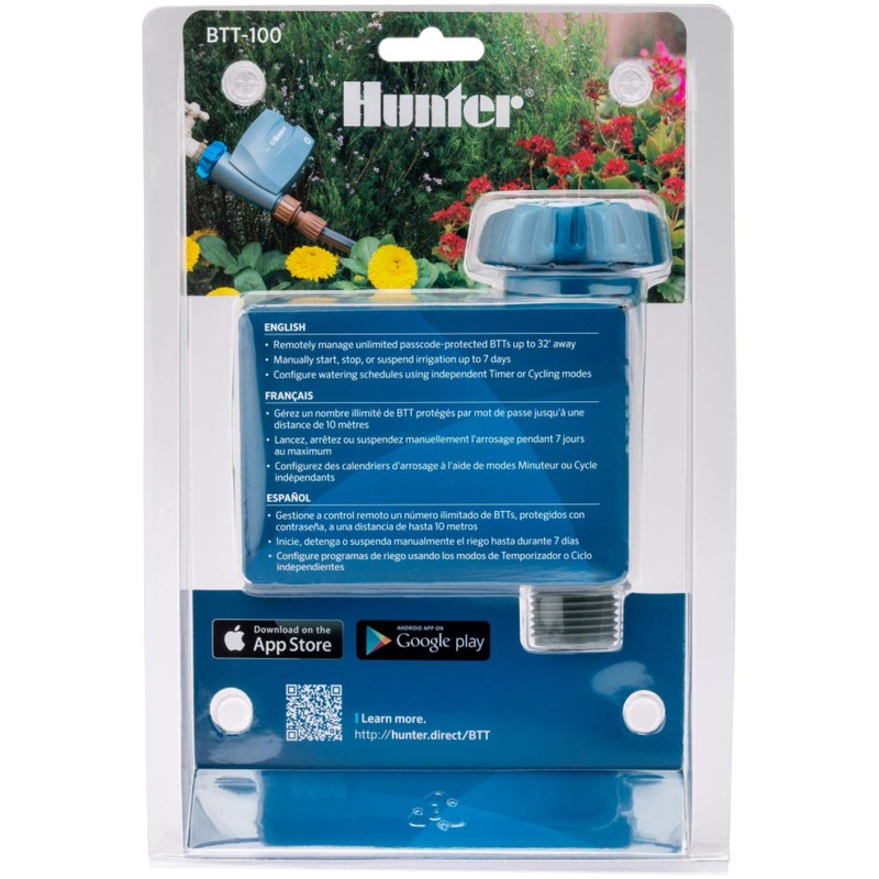 Hunter BTT Bluetooth Hose Timer, Smart Water Timer for Outdoor
