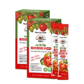 Nutri D Day Real 100% NFC Juiced Organic Olive Tomato Stick Allto Shot x 2 Total 28 packs / 뉴트리디데이 리얼 100% NFC 착즙 유기농 올리브토마토 스틱 올토샷 x 2개 총28포