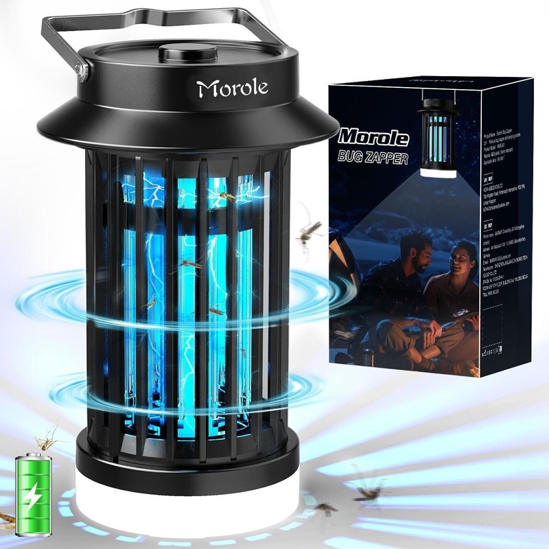 Morole 💯Bug Zapper Rechargeable Mosquito Zapper W/LED Light for Indoor