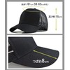 Spargel Men's Mesh Cap, Hat, Large Size (Up to 25.6