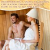 JaGely 5 Pcs Sauna Accessories Kit Include Slip Resistant Backrest,