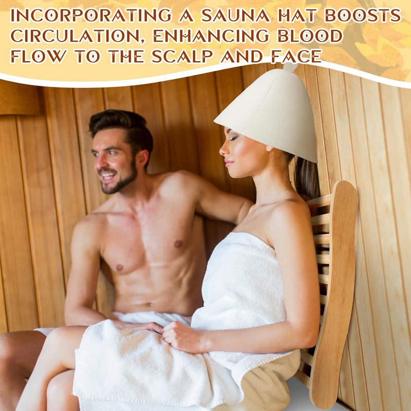 JaGely 5 Pcs Sauna Accessories Kit Include Slip Resistant Backrest,