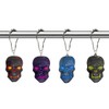 Skull Shower Curtain Hooks Set of 12, Rust-Resistant Stainless Steel