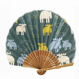 Nordic Swedish brand moz fan for women and men mask round sense pencil colorful pop fashionable simple moz design gift present (random)