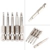 Triangle Head Screwdriver Bit Set 5pcs 50mm Length 1/4 Hex