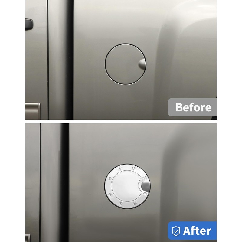 DSWSQ Chrome Fuel Filler Gas Door Cover Fit for 2007-2013