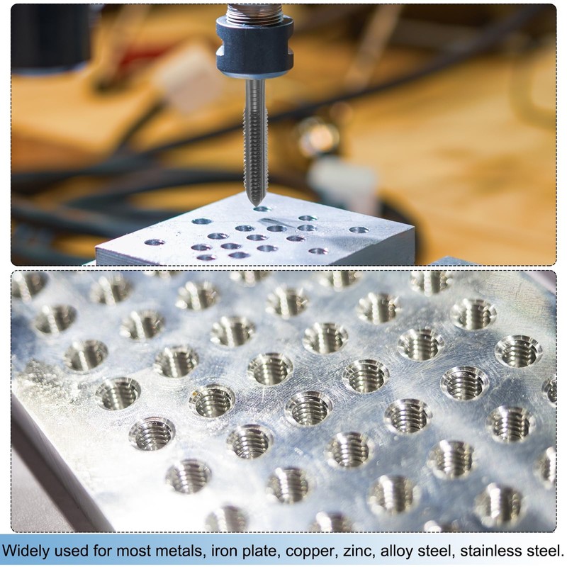 sourcing map Metric Thread Tap M10 x 1.5 H2 Nitride