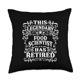Vintage This Legendary Food Scientist Has Retired Throw Pillow