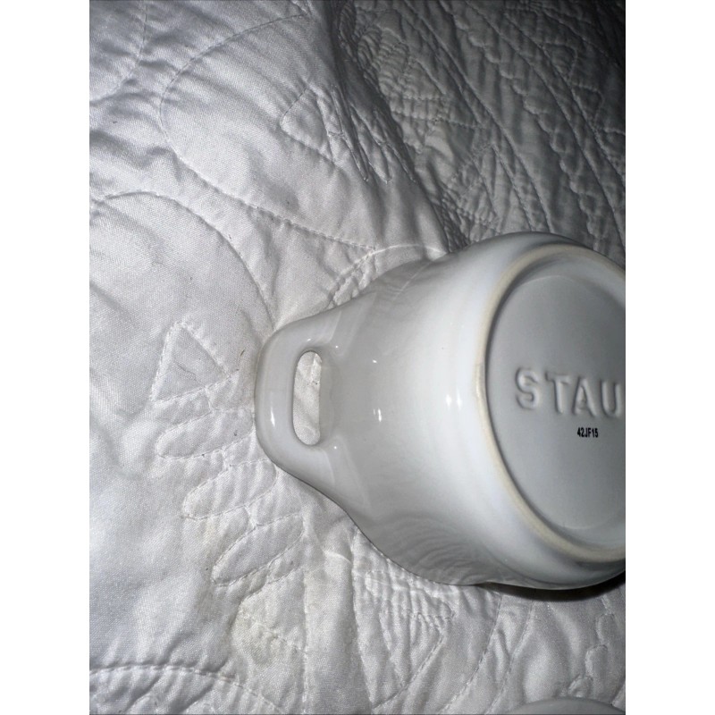 Staub New STAUB Mini La Cocotte White Ceramic Casserole Dish