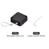 MECCANIXITY Retractable Cable Lock with Self-Adhesive, Remote Control Security Lock