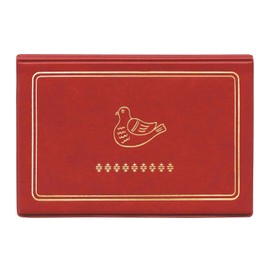 HIGHTIDE GB243 New Retro Passbook Case (Bird) Red, red
