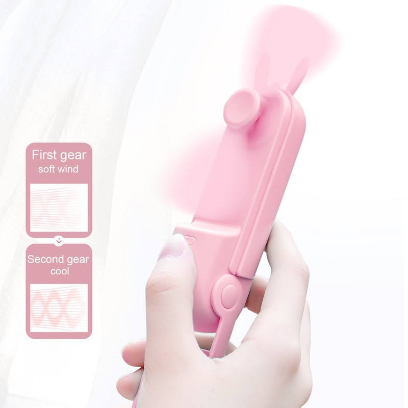 Handheld Fan Mini Small Folding USB Rechargeable Mobile Water Replenisher