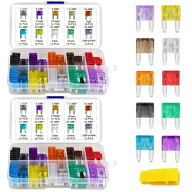 240 PCS Car Blade Mini Fuses - MuHize Automotive Mini Fuses Assortment Kit(2A 3A 5A 7.5A 10A 15A 20A 25A 30A 35A) (2023 New), Replacement Car RV SUV Truck Camper Assorted Fuses