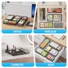 Marbrasse 5 Pack Desk Drawer Organizer Set with Adjustable Divider