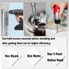 Utoolmart 1/4 Inch Hex Nut Socket Driver Bits, Star 5