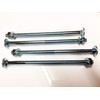 Pack of 4 M10 x 200 Carriage Bolts Round-Head Bolts