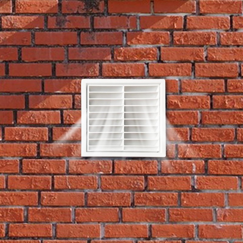 Grille Vent,Louver Grille Cover Hood with Fly Screen - Air