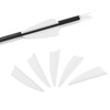 1.75 Inch Plastic Arrow Feathering Shield Shape Rubber Feathers Plastic