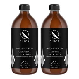 QSilica Skin, Hair & Nails Original Silica Liquid, 2 x 500ml