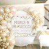 Pearls and Prosecco Bridal Shower Decorations Bow Champagne Pearls Backdrop
