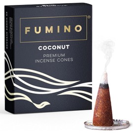 Fumino® Coconut Fresh Incense Cones 20 per Box Masala Agarbatti Joss Scent Fragrance for Relaxation and Meditation, Home and House Decor