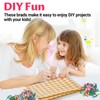 200Pcs Multicolour Split Pins, 8mm x 19mm Paper Fasteners, Plated
