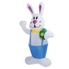 Inflatable Bunny Yard Decoration 6.2ft with LED Lighting Cute Easy