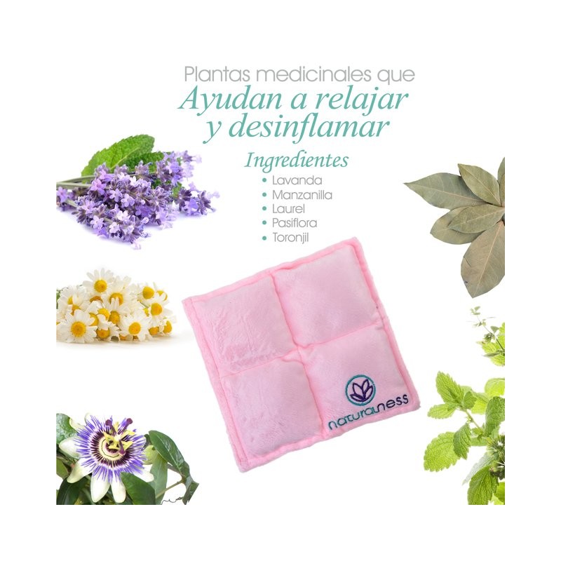 Compresa termica de semillas para Bebé Rosa- Elaborada con Semillas