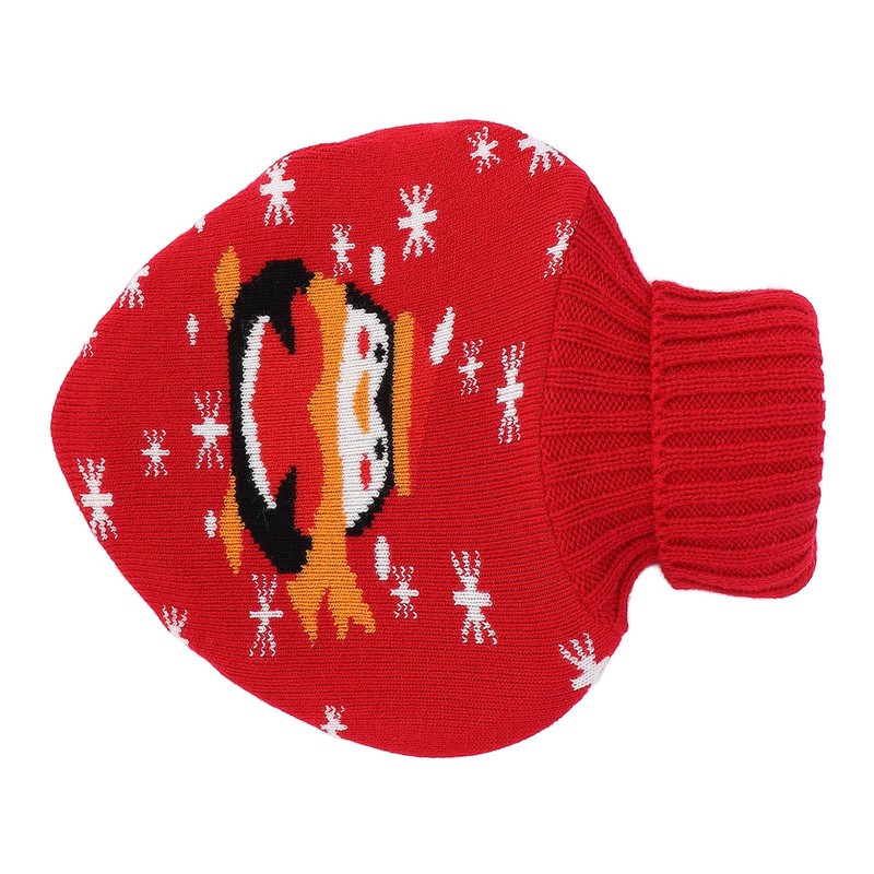 Hot Water Bottle Rubber Leakproof Relieve Pain Cute Knit Cover