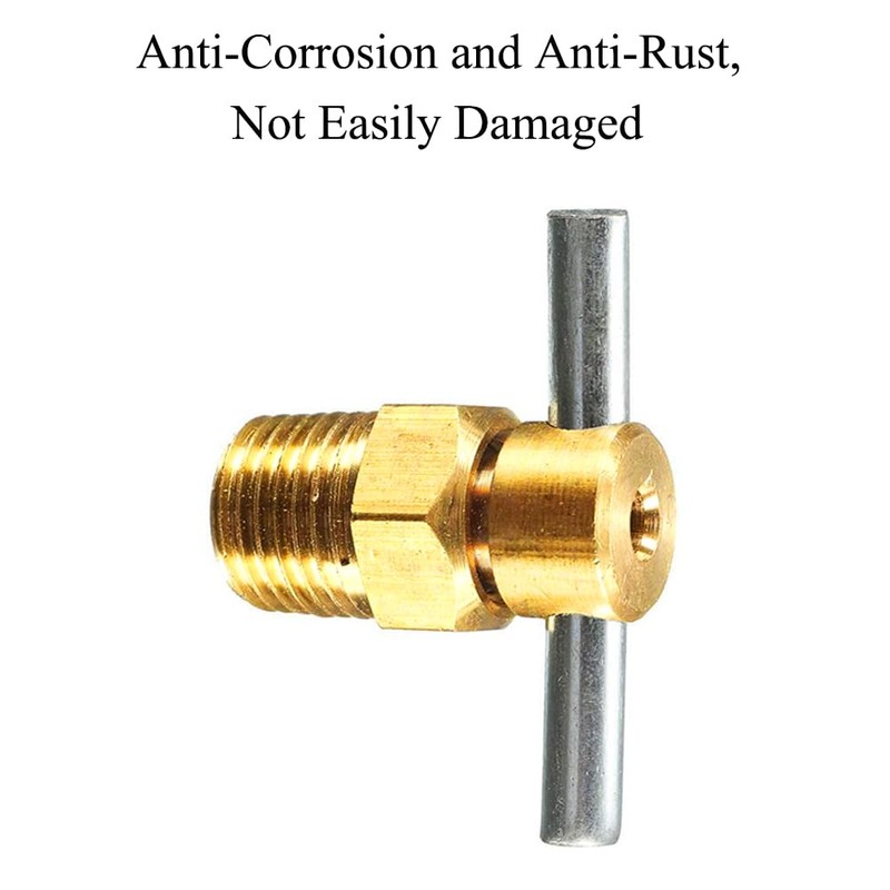 3/8'' NPT Brass Water Drain Valve T-Shaped Drain Valve for