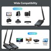 XYDMYELE Wireless HDMI Transmitter and 2 Receivers, 328FT/100M 4K Decode