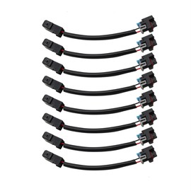 Jecoupoon LS1 LS6 LT1 EV1 Injector Harness Compatible with Multec LQ4 LQ9 4.8 5.3 6.0 Adapters (8pcs)