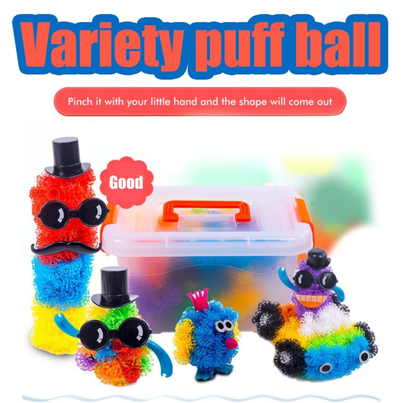 Srliya Educational Sticky Balls, DIY Building Block Toy Children from