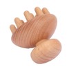 Wood Mushroom Massager Promote Circulation Clear Meridians Portable Manual Massage
