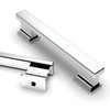 Asidrama 6 Pack 3.75 Inch(96mm) Polished Chrome Kitchen Cabinet Handles,
