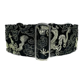 SightHound Gang Extra Soft Martingale Dog Collar for Greyhound Saluki Whippet and Other Breeds with Similar Neck 2" Wide (XL 17”-22”)