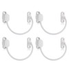 XFORT 4 Pack Viper Thumbturn Locking Cable Window Restrictor in