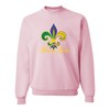 XX-Large Classic Pink Mens Fleur De Lis Mardi Gras Fleur