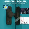 Barn Door Lock Hardware, 90 Degree Heavy Duty Gate Latches