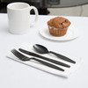 Generic Pack of 50 Heavy Duty Black Plastic Fork, Reusable