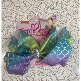 HER Nickelodeon JoJo Siwa hair bow new in original packaging mermaid pattern
