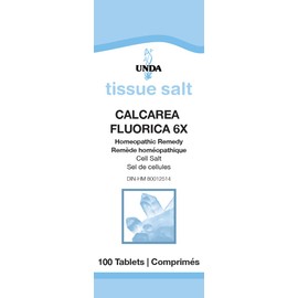 UNDA - Calcarea Fluorica 6X - Homeopathic Remedy - 100 Tablets