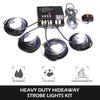 SMALLFATW Hideaway Strobe Lights Kit 4 HID Bulbs 13 Flashing