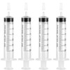 4 Pack Plastic 30ml Syringes with Cap, Sterile Syringe Individually