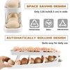 Rolling Egg Dispenser 2 Tier Space Saving Automatic Roll Down