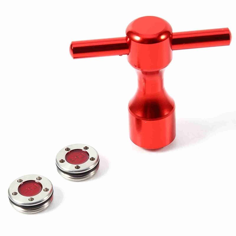 2pcs Red Golf Putter Weights Golf Wrench Spanner Tool For