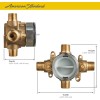 American Standard RU101SS Flash Shower Rough-in Valve with Universal Inlets