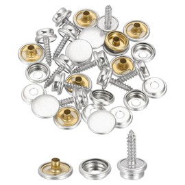 QUARKZMAN Pack of 10 Canvas Snap Kit, Fixing Tool, Marine Grade Boat Canvas Snaps, Heavy Duty Snap for Furniture, Canvas, Tent Boats, Silver