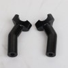 Unbranded Black 4.5" Pullback Handlebar Risers For Harley Softail Dyna