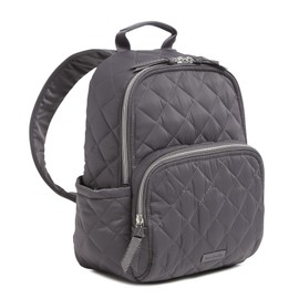 Vera Bradley women's Performance Twill Small Backpack, Shadow Gray, One Size